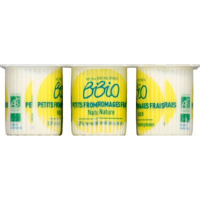 Monoprix Bio Petits fromages frais 3,8% 6x60g Monoprix Bio Petits fromages frais 3,8% 6x60g