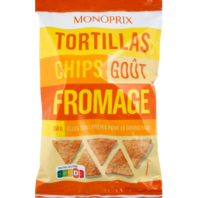 Monoprix Tortillas cheese 150g Monoprix Tortillas cheese 150g