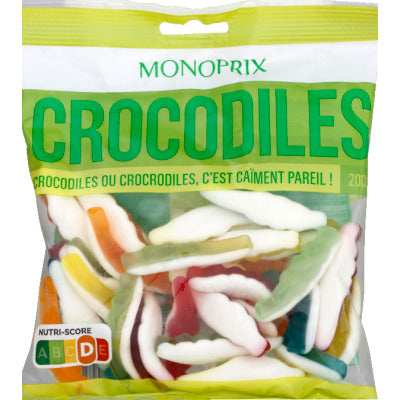 Monoprix Bonbons Crocodiles 200g Monoprix Bonbons Crocodiles 200g