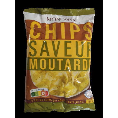 Monoprix Chips à la moutarde 125g Monoprix Chips à la moutarde 125g