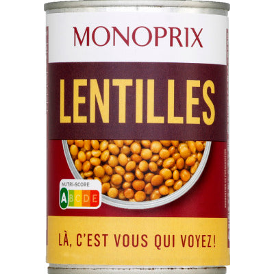 Monoprix Lentilles 265g Monoprix Lentilles 265g