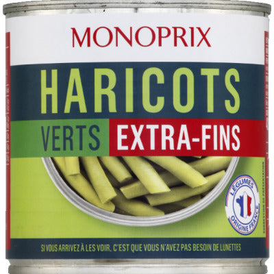 Monoprix Haricots Verts Extra-Fins 220g Monoprix Haricots Verts Extra-Fins 220g
