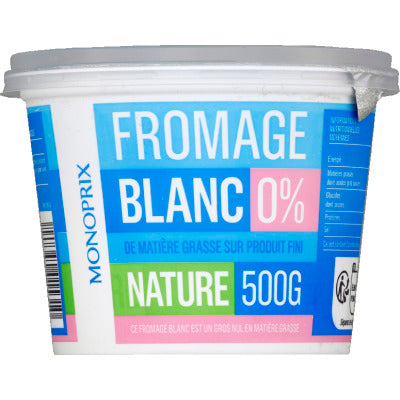 Monoprix Fromage Blanc 0% matières grasses 500g Monoprix Fromage Blanc 0% matières grasses 500g