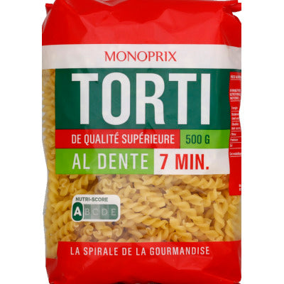 Monoprix Torti Qualité Supérieure 500g Monoprix Torti Qualité Supérieure 500g