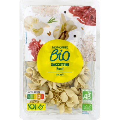 Monoprix Bio Saccottini Bœuf 250g Monoprix Bio Saccottini Bœuf 250g