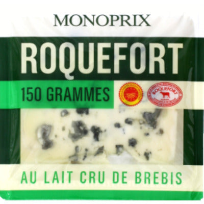 Monoprix Fromage roquefort AOP le paquet de 150g Monoprix Fromage roquefort AOP le paquet de 150g