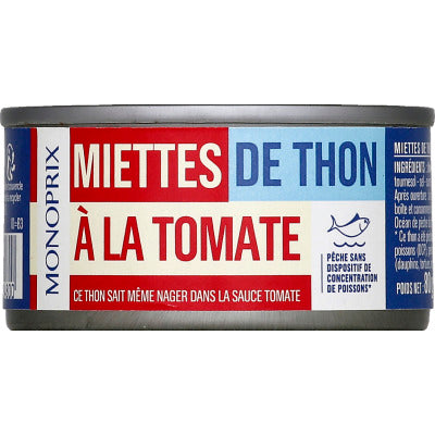 Monoprix Miettes de Thon à la Tomate 52g Monoprix Miettes de Thon à la Tomate 52g