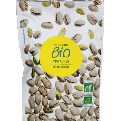 Monoprix Bio Pistaches grillées et salées 100g Monoprix Bio Pistaches grillées et salées 100g