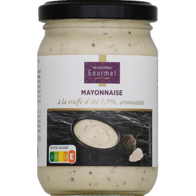 Monoprix Gourmet Mayonnaise à la Truffe 180g Monoprix Gourmet Mayonnaise à la Truffe 180g