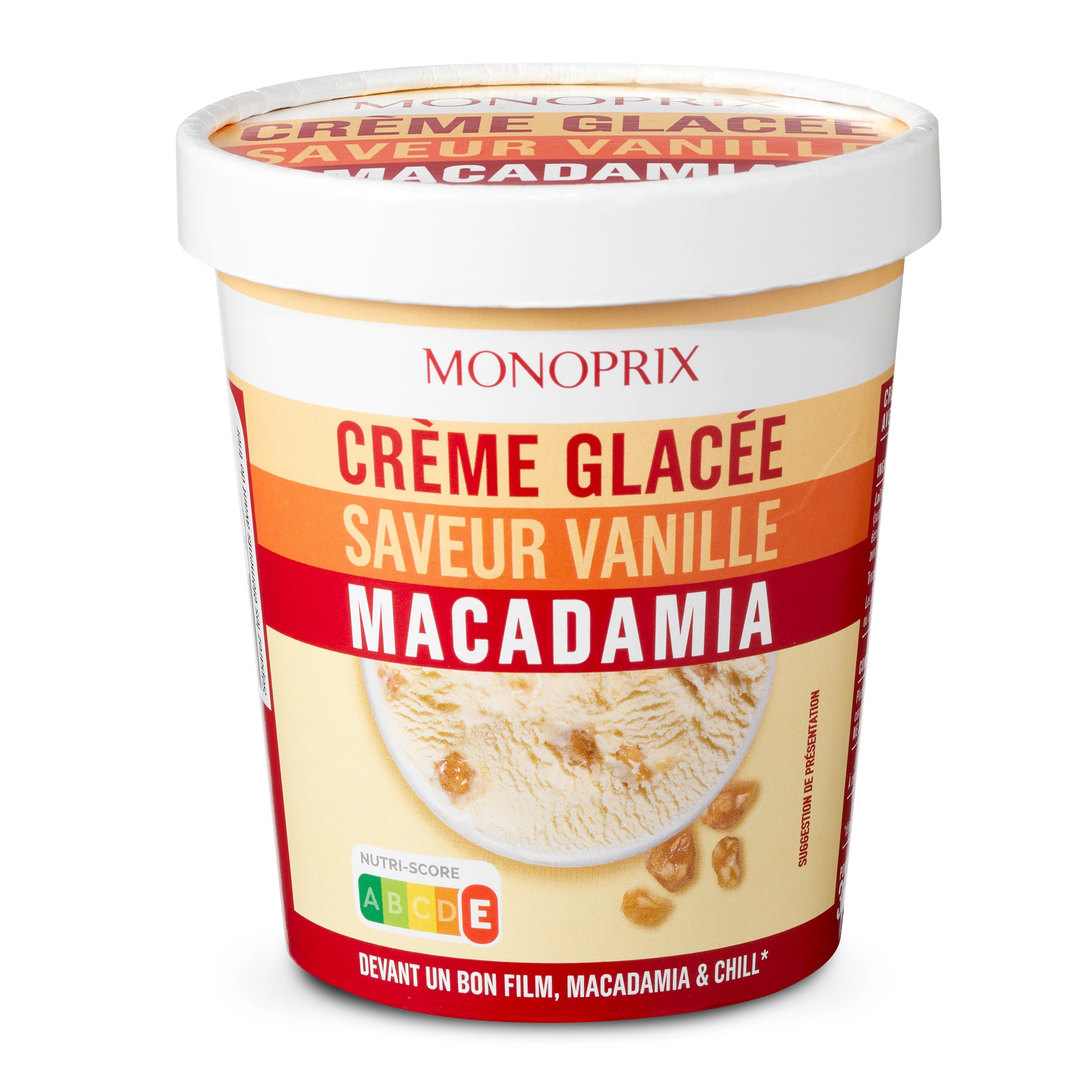 Monoprix Pot Glace Vanille macadamia 361g Monoprix Pot Glace Vanille macadamia 361g