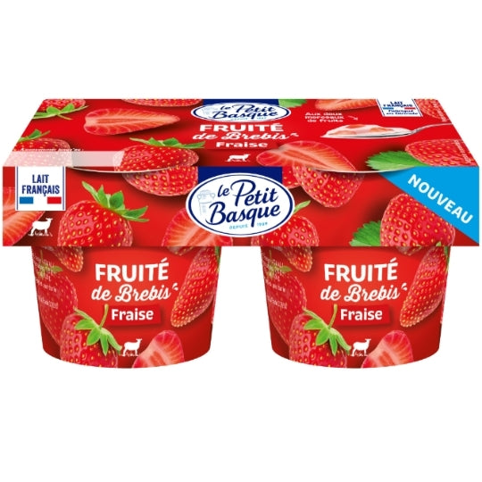 Le Petit Basque Yaourt Fruité de Brebis Fraise 2x125g Le Petit Basque Yaourt Fruité de Brebis Fraise 2x125g