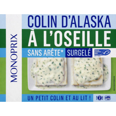 Monoprix Colin d'Alaska à l'oseille 400g Monoprix Colin d'Alaska à l'oseille 400g