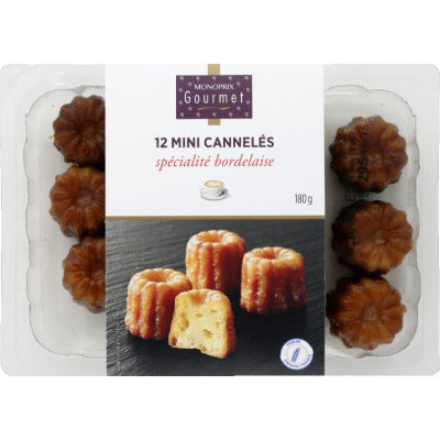 Monoprix Gourmet Mini Cannelés Spécialité Bordelaise x12 Monoprix Gourmet Mini Cannelés Spécialité Bordelaise x12
