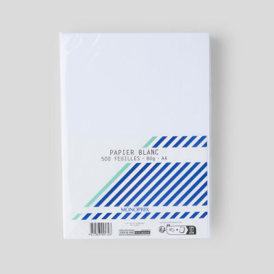 Monoprix Papier Blanc 80g A4 x500 Monoprix Papier Blanc 80g A4 x500
