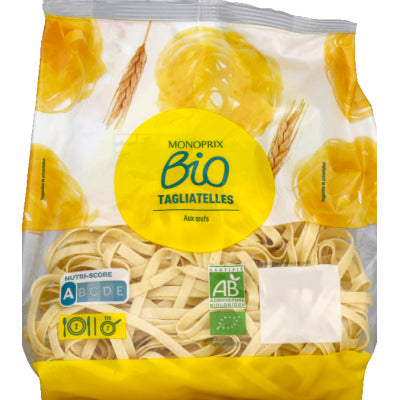 Monoprix Bio Tagliatelles aux œufs 250g Monoprix Bio Tagliatelles aux œufs 250g