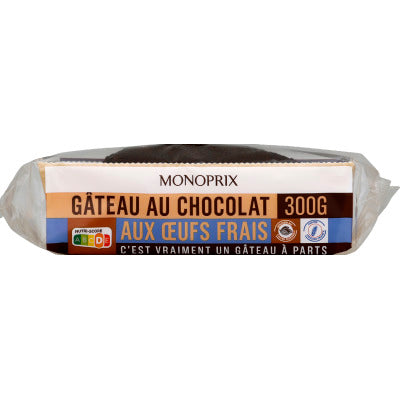 Monoprix Gâteau Au Chocolat Aux Œufs Frais 300g Monoprix Gâteau Au Chocolat Aux Œufs Frais 300g