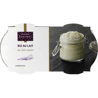 Monoprix Gourmet Riz au lait nature le pack de 2x140g Monoprix Gourmet Riz au lait nature le pack de 2x140g