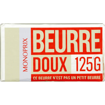 Monoprix Beurre doux 125g Monoprix Beurre doux 125g