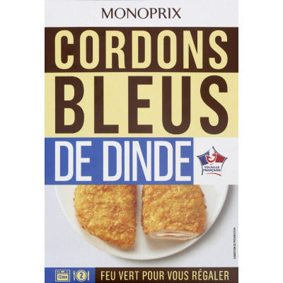 Monoprix Cordons Bleus De Dinde x2 200g Monoprix Cordons Bleus De Dinde x2 200g