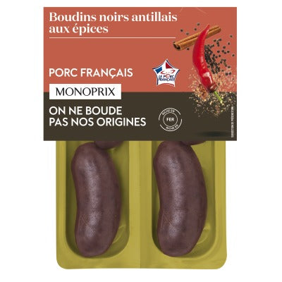 Monoprix Boudins noirs antillais 240g Monoprix Boudins noirs antillais 240g