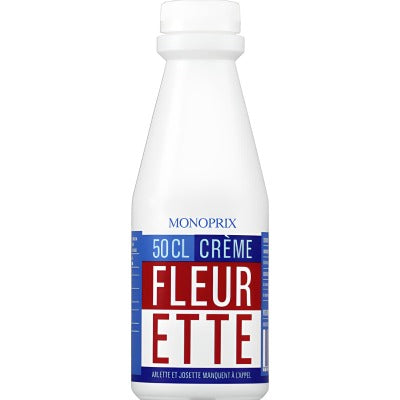 Monoprix Crème fleurette 30% MG origine France 50cl Monoprix Crème fleurette 30% MG origine France 50cl