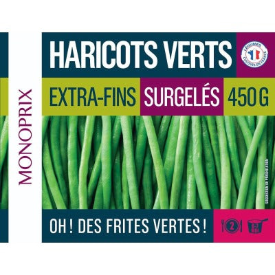 Monoprix Haricots Verts extra fins 450g Monoprix Haricots Verts extra fins 450g