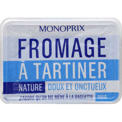 Monoprix Fromage à tartiner nature 150g Monoprix Fromage à tartiner nature 150g