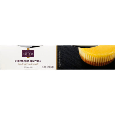 Monoprix Gourmet Cheesecake au citron 2x80g Monoprix Gourmet Cheesecake au citron 2x80g
