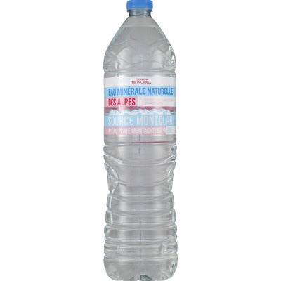 Monoprix Eau Minérale Des Alpes Source Montclar 1,5l Monoprix Eau Minérale Des Alpes Source Montclar 1,5l
