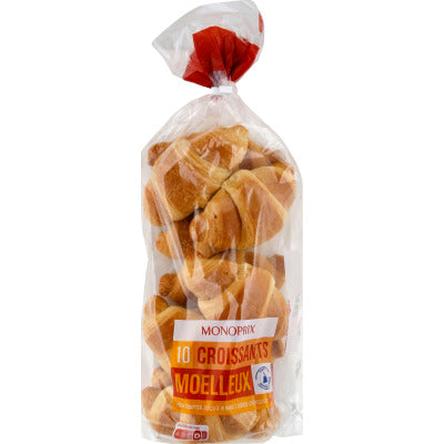 Monoprix Croissants moelleux x10 Monoprix Croissants moelleux x10