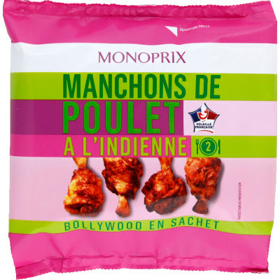 Monoprix Manchons De Poulet À L'Indienne 250G Monoprix Manchons De Poulet À L'Indienne 250G