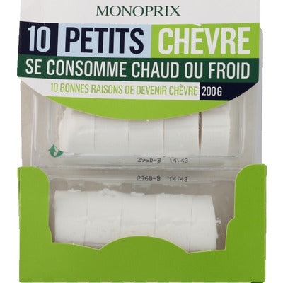 Monoprix Fromage Petits Chèvres x10, 200g Monoprix Fromage Petits Chèvres x10, 200g