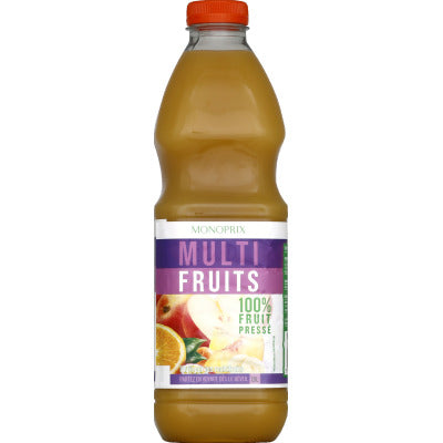 Monoprix Jus multifruits 100% fruit pressé 1,5L Monoprix Jus multifruits 100% fruit pressé 1,5L