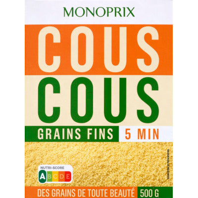 Monoprix Couscous Grain Fin 5 minutes 500g Monoprix Couscous Grain Fin 5 minutes 500g