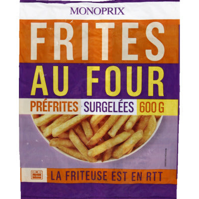 Monoprix Pommes frites au four 600g Monoprix Pommes frites au four 600g