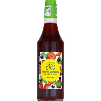 Monoprix Bio Sirop de Grenadine 50cl Monoprix Bio Sirop de Grenadine 50cl
