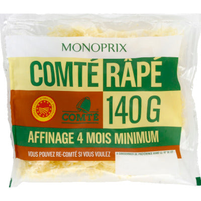 Monoprix Comté Râpé 140g Monoprix Comté Râpé 140g