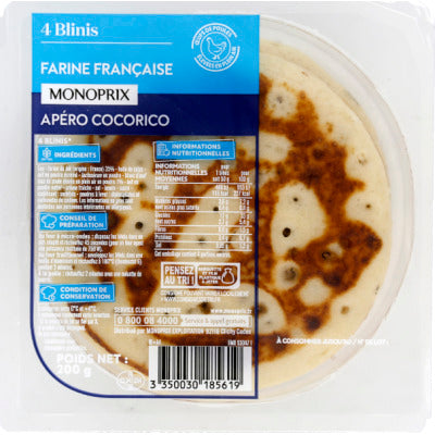 Monoprix Blinis 200g Monoprix Blinis 200g