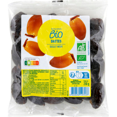 Monoprix Bio Dattes Sachet de 250g Monoprix Bio Dattes Sachet de 250g