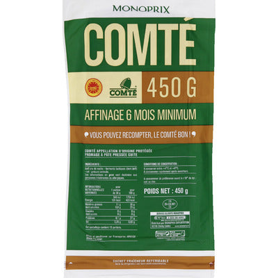 Monoprix Comté 6 mois d'affinage 450g Monoprix Comté 6 mois d'affinage 450g