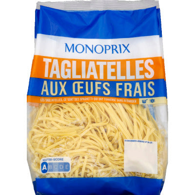 Monoprix Tagliatelles aux œufs frais 350g Monoprix Tagliatelles aux œufs frais 350g