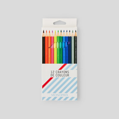 Monoprix Maison 12 Crayons De Couleur Monoprix Maison 12 Crayons De Couleur