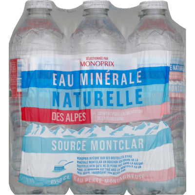 Monoprix Eau minérale des Alpes 6x50cl Monoprix Eau minérale des Alpes 6x50cl