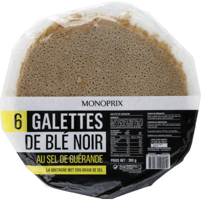 Monoprix 6 Galettes de Blé Noir 300g Monoprix 6 Galettes de Blé Noir 300g