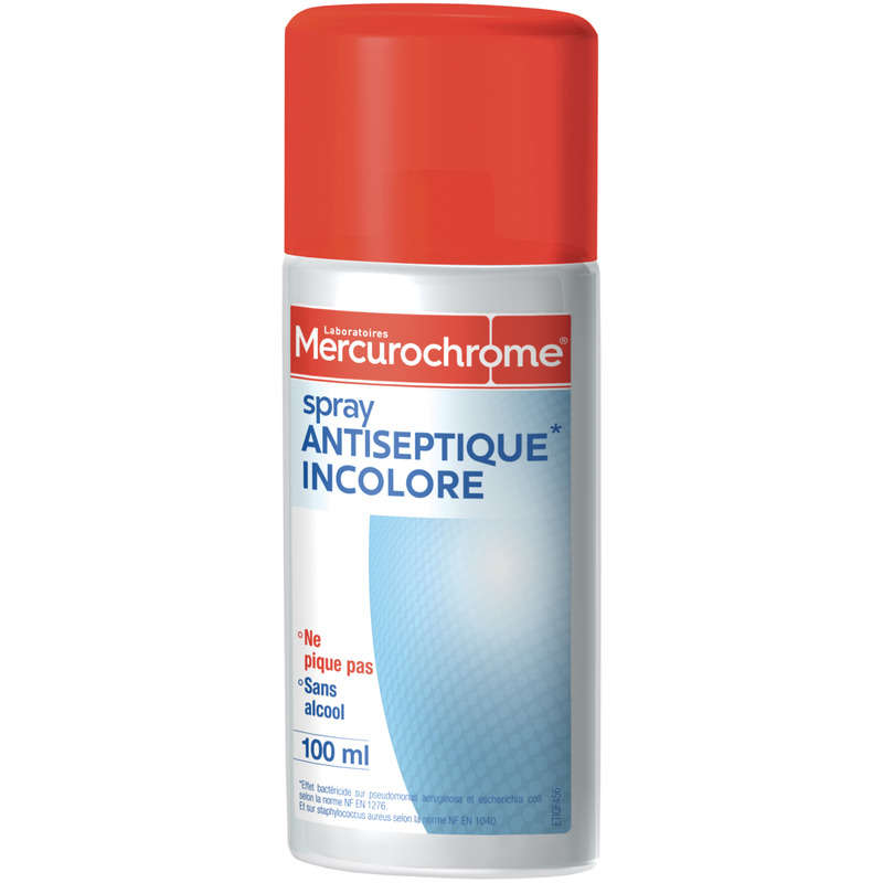 Mercurochrome Spray Antiseptique 100ml Mercurochrome Spray Antiseptique 100ml