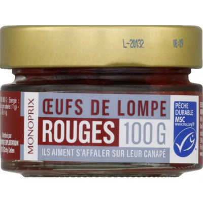 Monoprix Œufs de Lompe Rouges 100g Monoprix Oeufs de Lompe Rouges 100g