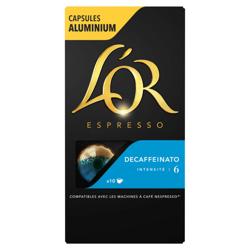 L'Or Espresso Café Decaffeinato intensité 6 x10 capsules 52g L'Or Espresso Café Decaffeinato intensité 6 x10 capsules 52g