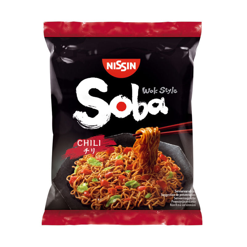 Nissin Nouilles Japonaises Sautées, Chili 111g Nissin Nouilles Japonaises Sautées, Chili 111g