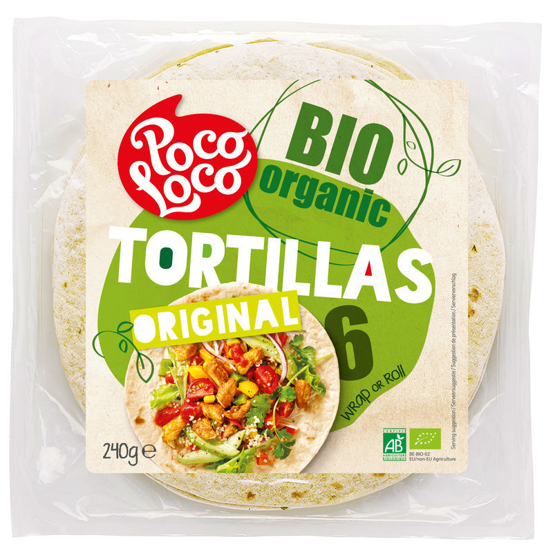 Tortillas au Blé Bio x6, 240g Tortillas au Blé Bio x6, 240g