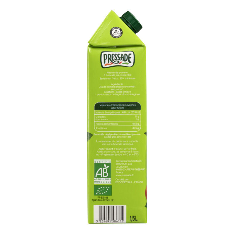 Pressade Nectar de Pomme Bio 1,5L